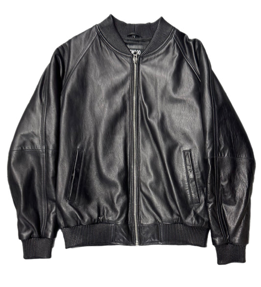 JAKEWOOD LEATHER BASEBALL JACKET(1051) BLACK