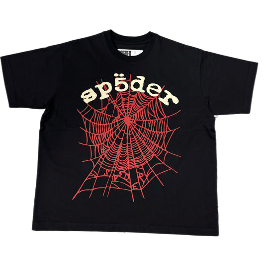 SPIDER  SP5DER OG LOGO V2 TEE BLACK