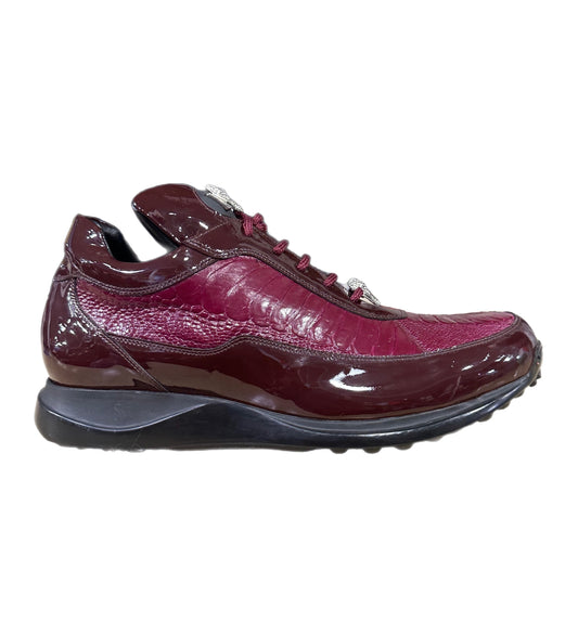 MAURI PATENT OSTRICH LEG (8601) BURGANDY