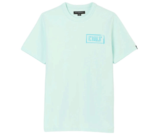 CULT OF INDIVIDUALITY  625A5-K30A SHORTSLEEVE TEE STROKE POWDER BLUE
