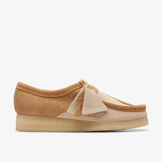 Clarks Women Wallabee Mid Tan Combi 26176524