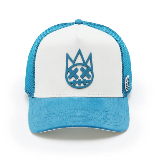 CULT WINTER WHT LOGO MESH BACK TRUCKER HAT "SHIMUCHAN" 625BC-CH64A