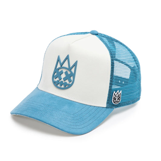CULT WINTER WHT LOGO MESH BACK TRUCKER HAT "SHIMUCHAN" 625BC-CH64A
