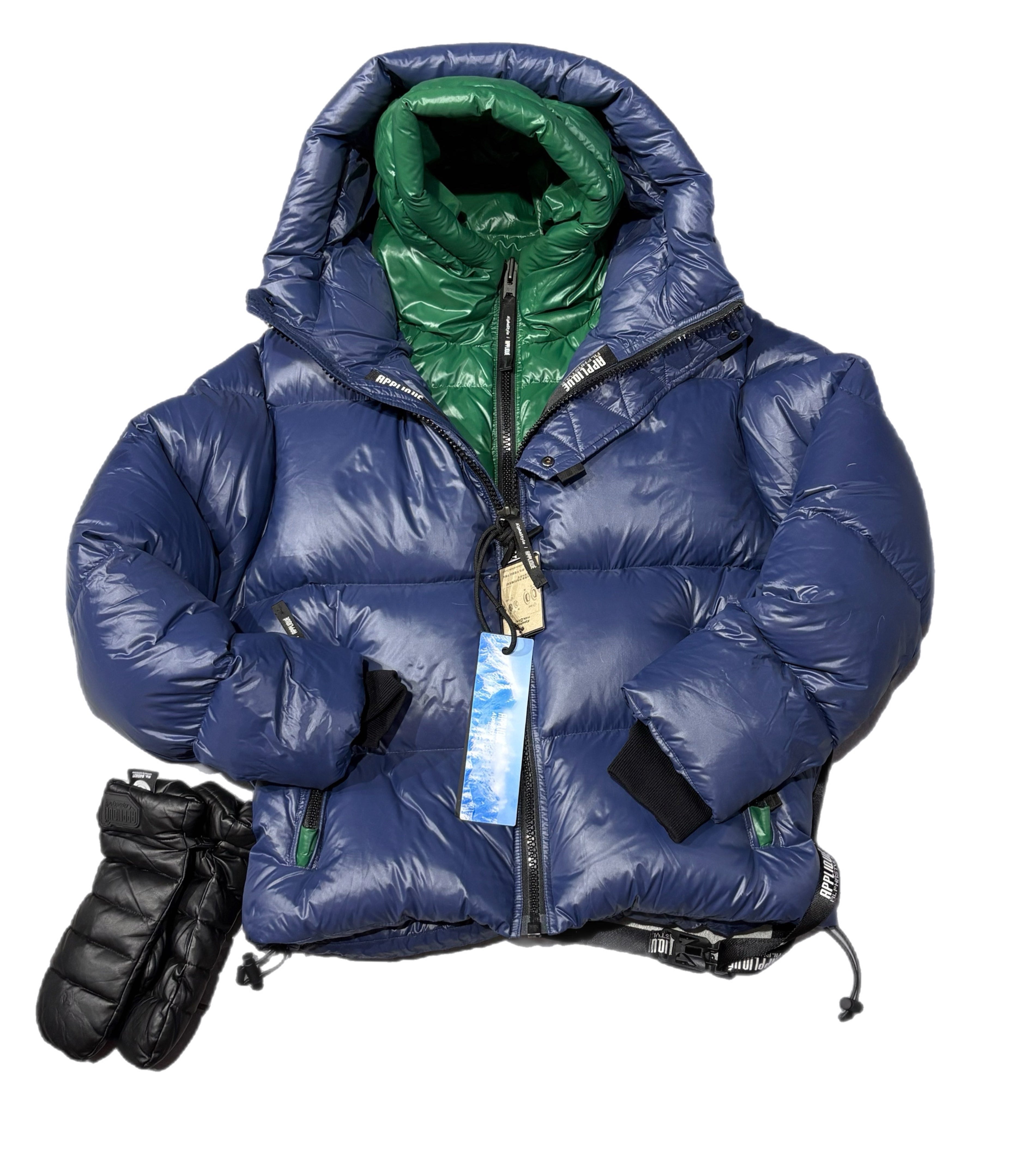 [ FILA ]★[Milanodown] Hooded Goosedown Short Padded Jacket AFK-APQ-3094 ALPHASTYLE KUDU DOUBLE HOOD DOWN JACKET BLU