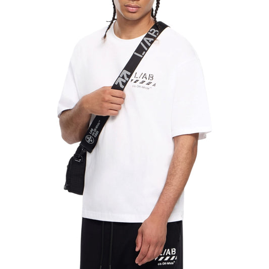 L/AB Off-White 'Diagonal Oversized' T SHIRT (WHITE)