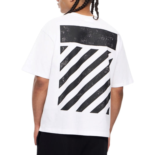 L/AB Off-White 'Diagonal Oversized' T SHIRT (WHITE)