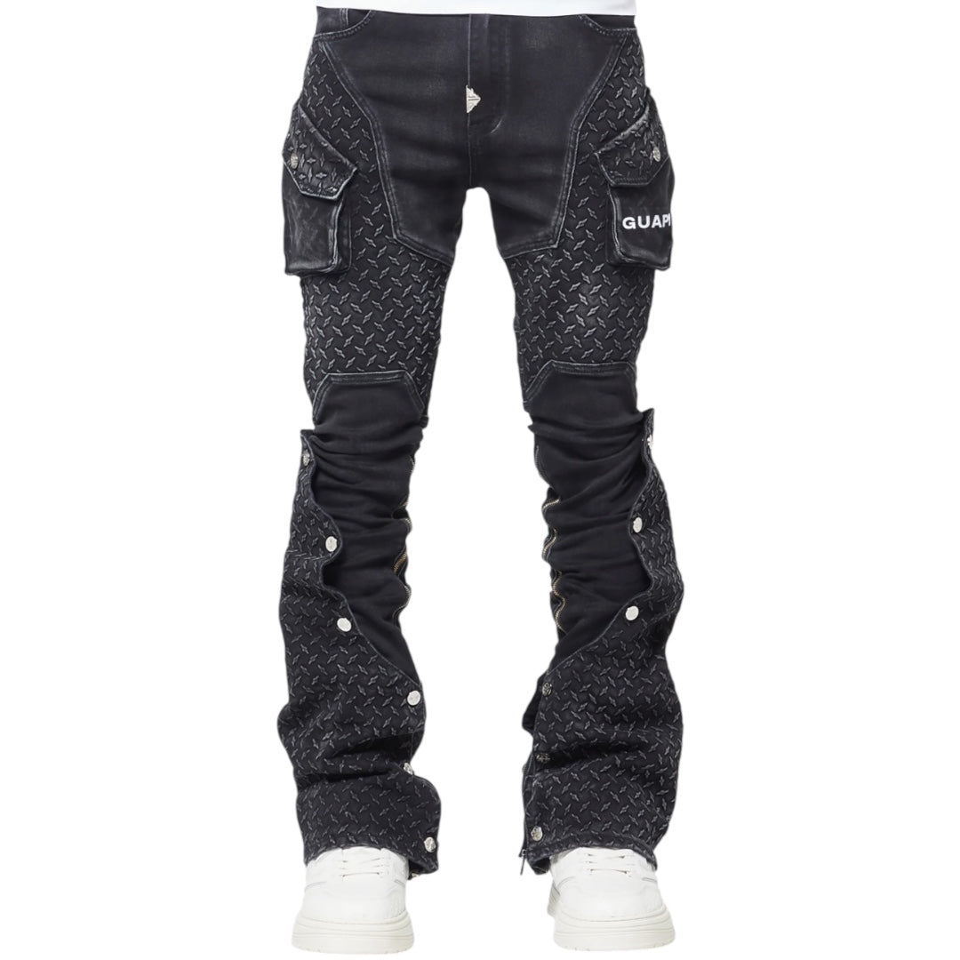 GUAPI VINTAGE BLACK STEEL PLATE DENIM