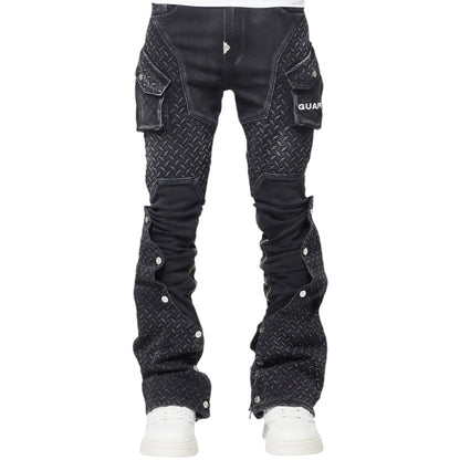 GUAPI VINTAGE BLACK STEEL PLATE DENIM