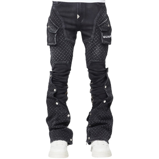 GUAPI VINTAGE BLACK STEEL PLATE DENIM