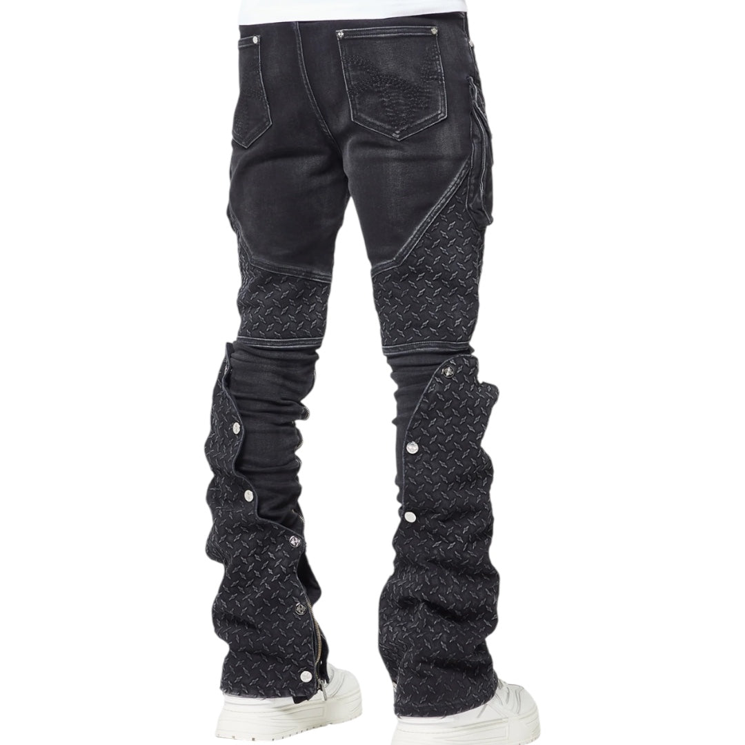 GUAPI VINTAGE BLACK STEEL PLATE DENIM