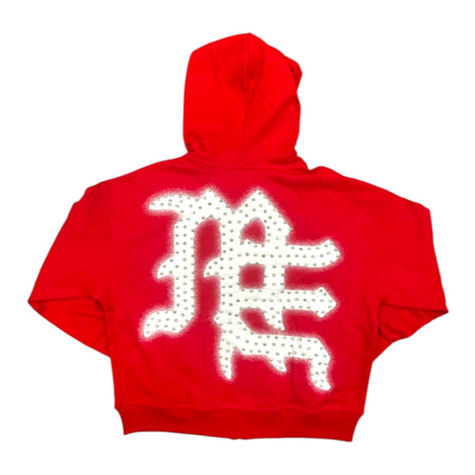 MIXED EMOTION 'END' RHINESTONE HOODIE