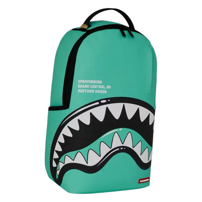 SPRAYGROUND SHARK CENTRAL BUBBLY LIGHT BLUE BACKPACK