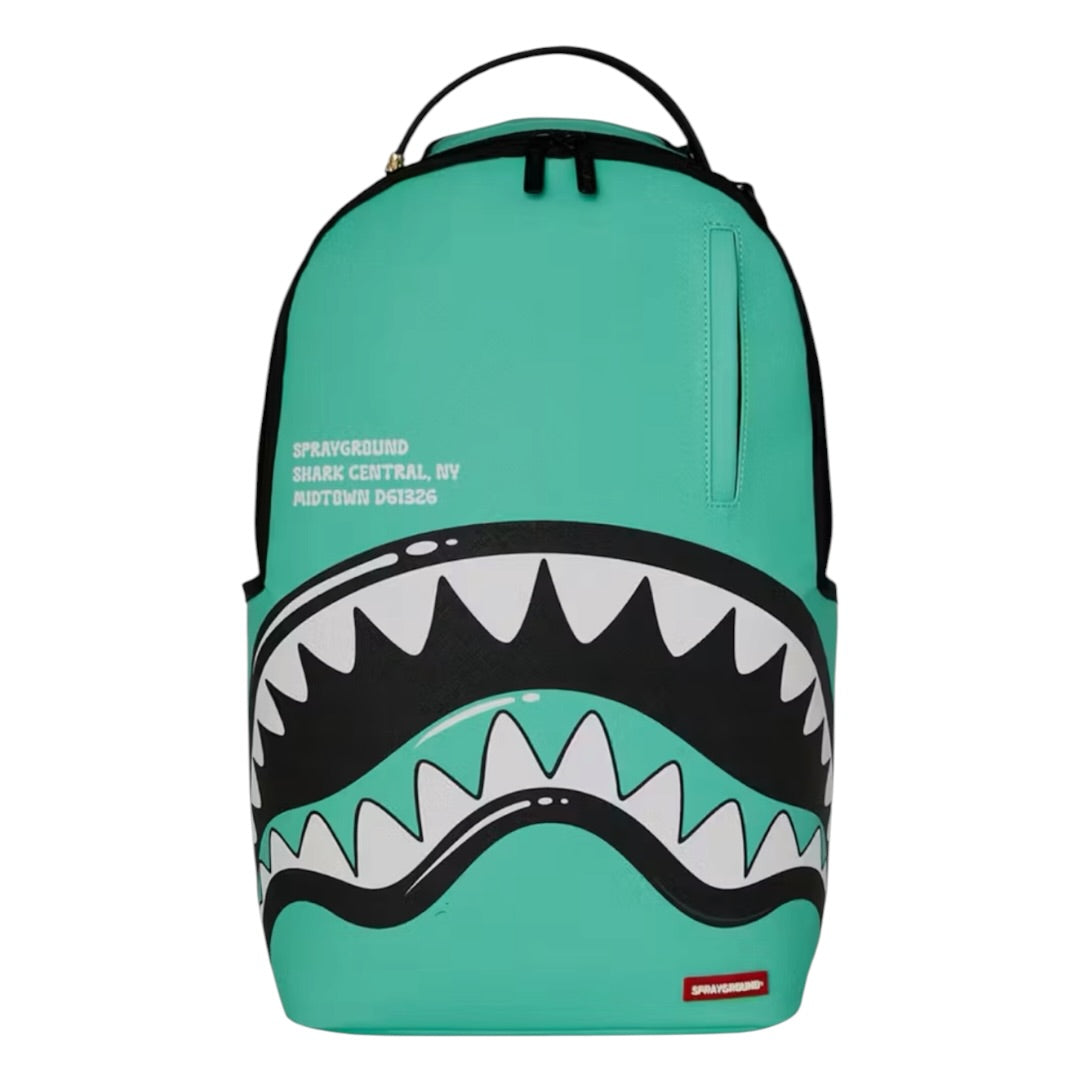 SPRAYGROUND SHARK CENTRAL BUBBLY LIGHT BLUE BACKPACK