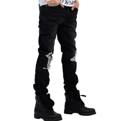 MIXED EMOTION 'MIDNIGHT' MONOGRAM DENIM