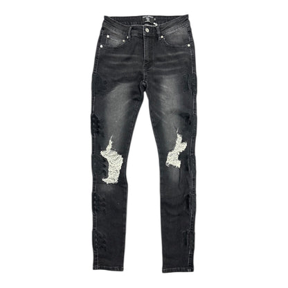 MIXED EMOTION 'MIDNIGHT' MONOGRAM DENIM