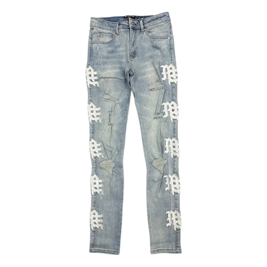 MIXED EMOTION 'SEA' MONOGRAM DENIM