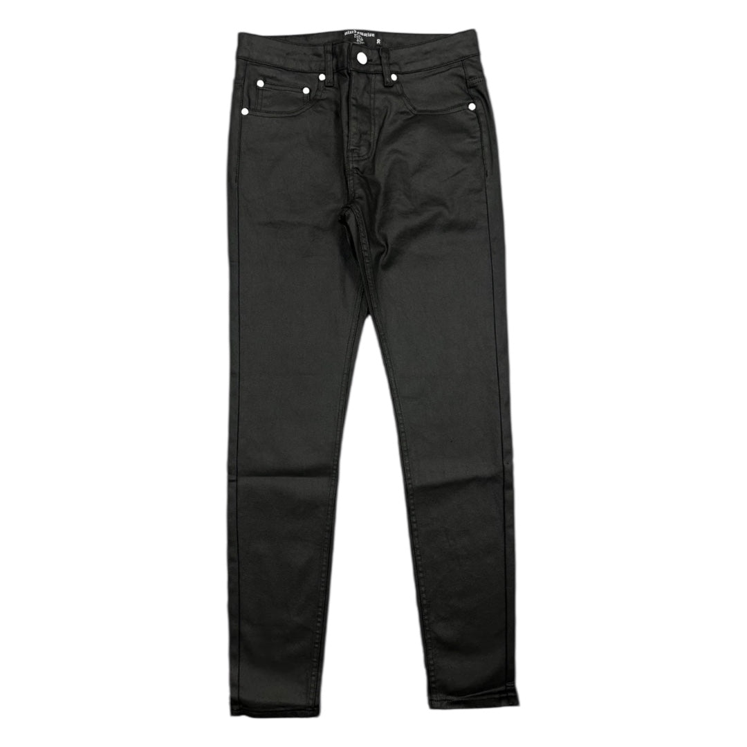 MIXED EMOTION 'BLACKOUT' WAX DENIM