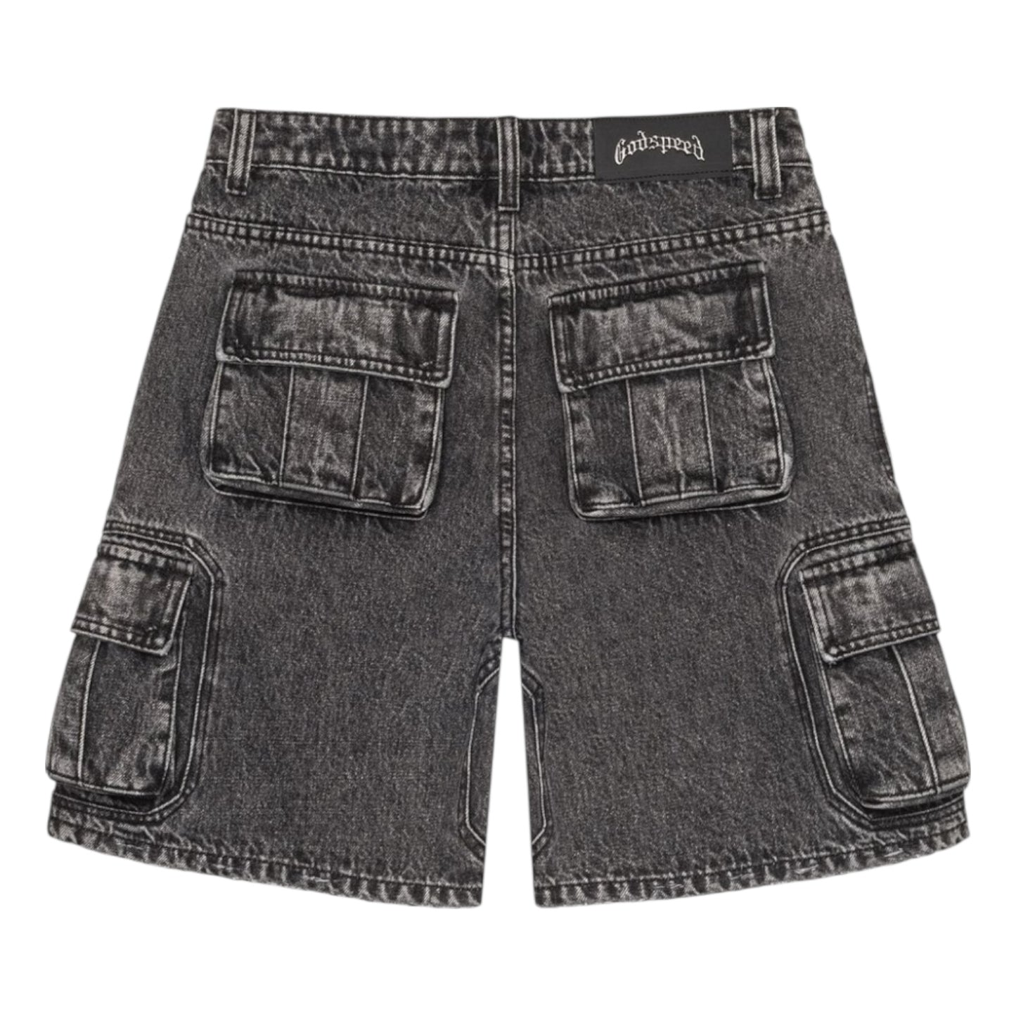 GODSPEED 'OCTAGON CARGO' DENIM SHORTS