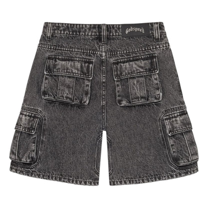 GODSPEED 'OCTAGON CARGO' DENIM SHORTS