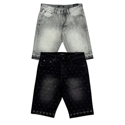 KINDRED EMBELLISHED DENIM SHORTS