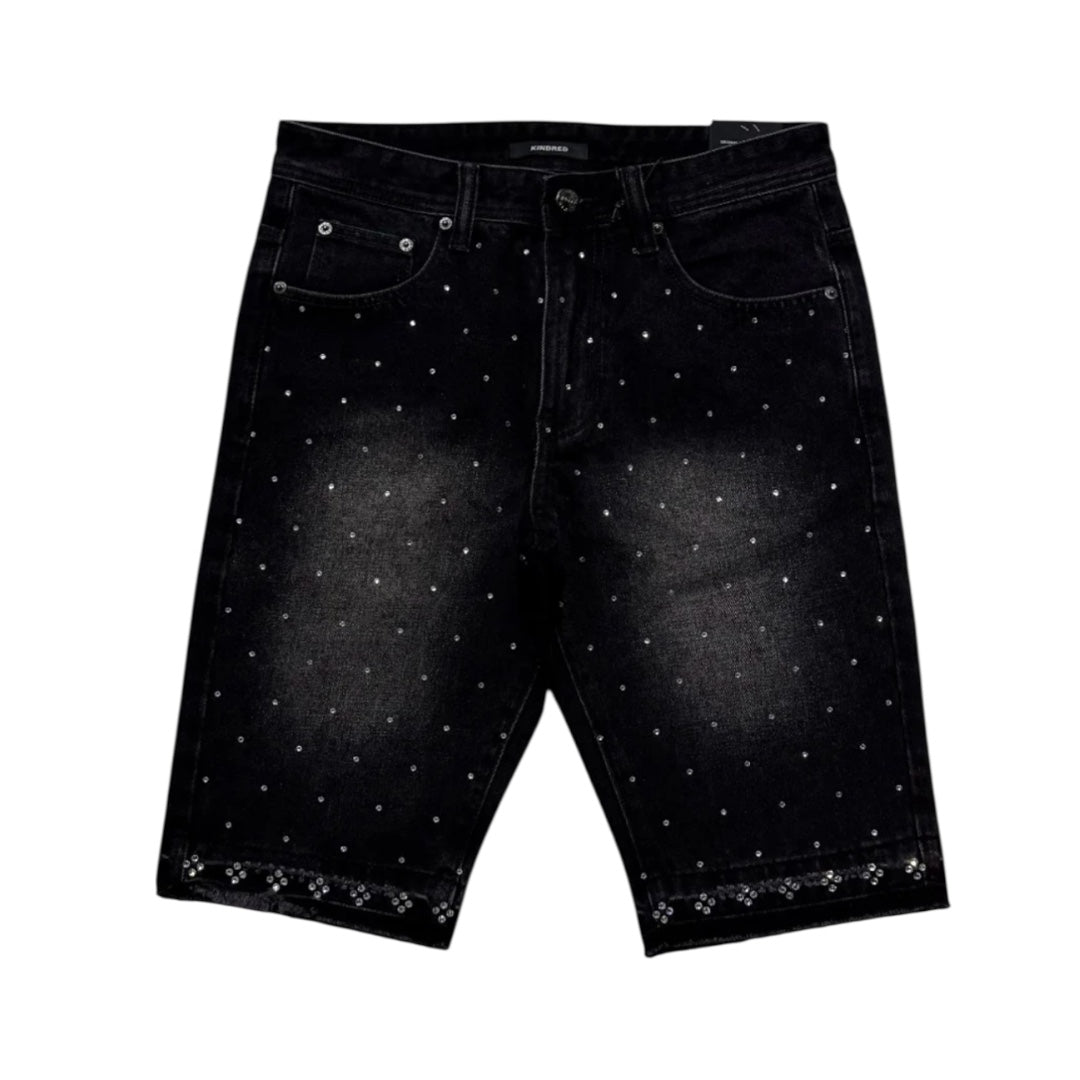 KINDRED EMBELLISHED DENIM SHORTS