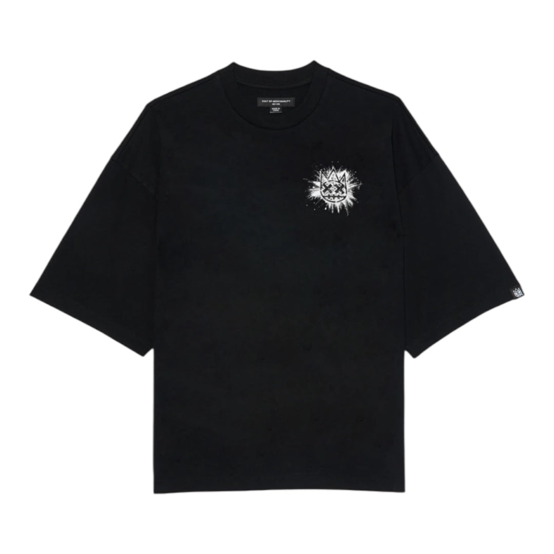 CULT OF INDIVIDUALITY 'SPLATTER LOGO' OVERSIZED TEE