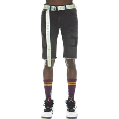 CULT OF INDIVIDUALITY 'ROCKER SHORT STRETCH w/ BELT'