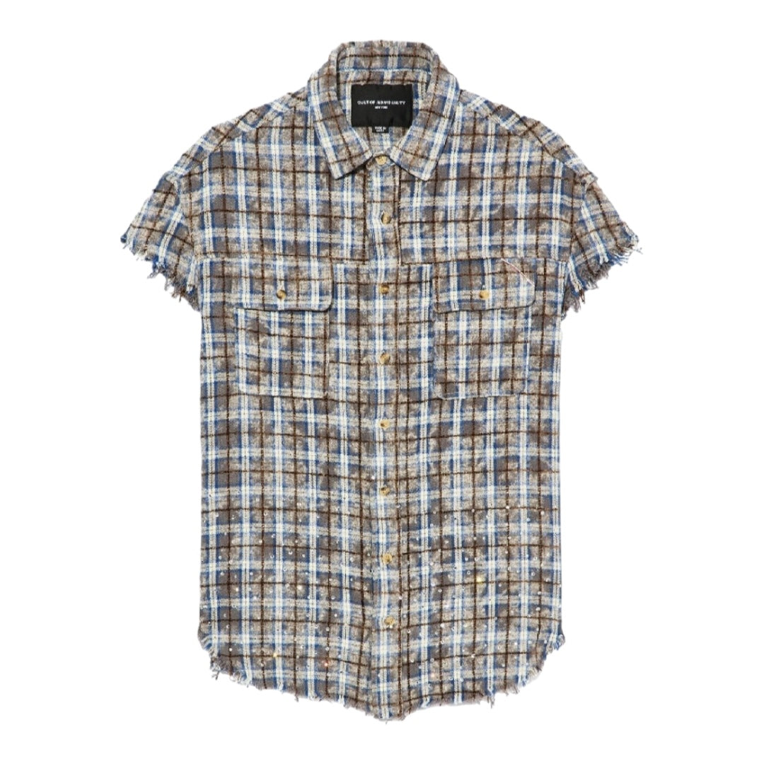CULT 'SLEEVELESS WOVEN' SHIRT