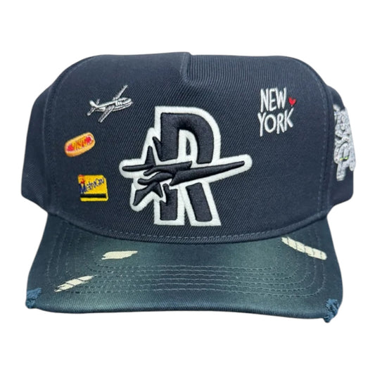 RoughPlay 'NYC' SNAPBACK (NAVY/WHITE)