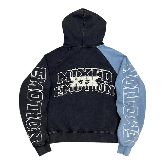 MIXED EMOTION 'Split Decision' HOODIE (BLUE)