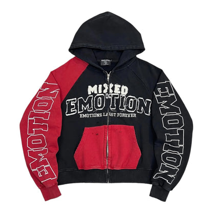 MIXED EMOTION 'Split Decision' HOODIE (RED)
