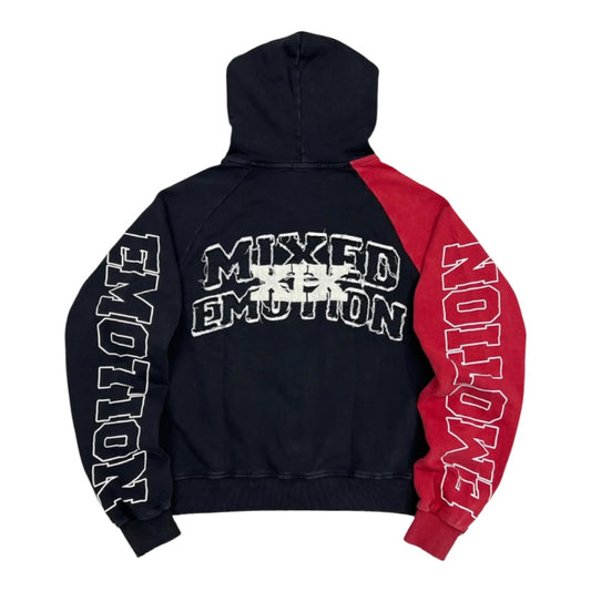 MIXED EMOTION 'Split Decision' HOODIE (RED)