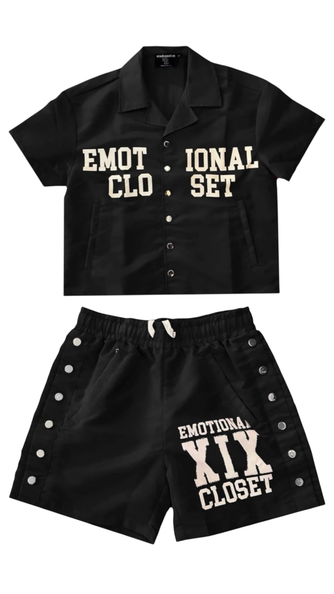 MIXED EMOTION 'BACKYARD' NYLON SHORT SET