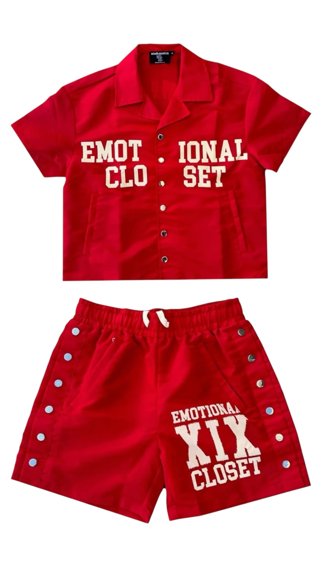 MIXED EMOTION 'BACKYARD' NYLON SHORT SET