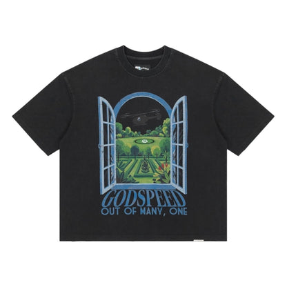 GODSPEED 'HELIPAD DREAMS' T SHIRT (BLACK)