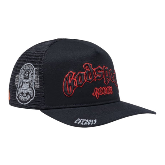 GODSPEED 'GS FOREVER' TRUCKER HAT(BLACK/RED)