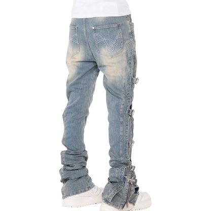GUAPI 'CROSS BUCKLE' DENIM (VINTAGE BLUE)