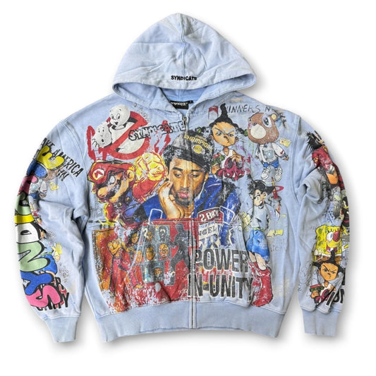 SYNDICATE 'Unity 2.0' ZIP UP HOODIE | SKY BLUE