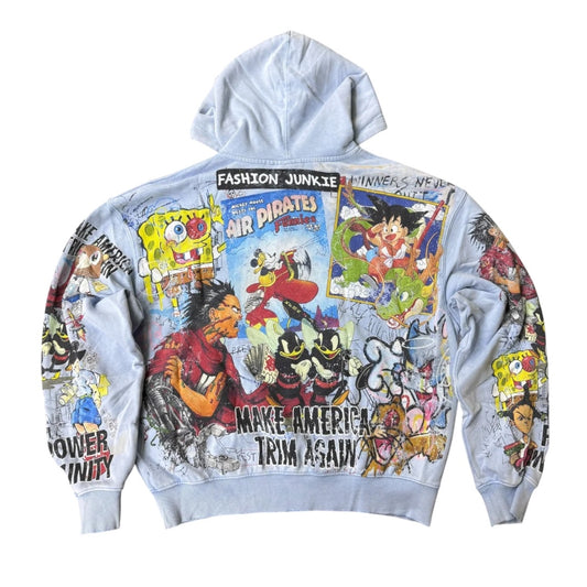SYNDICATE 'Unity 2.0' ZIP UP HOODIE | SKY BLUE