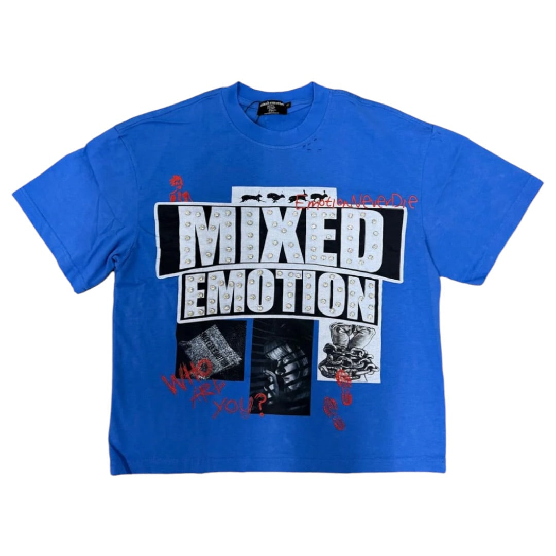 MIXED EMOTION 'LOST IDENTITY' TEE (BLUE)