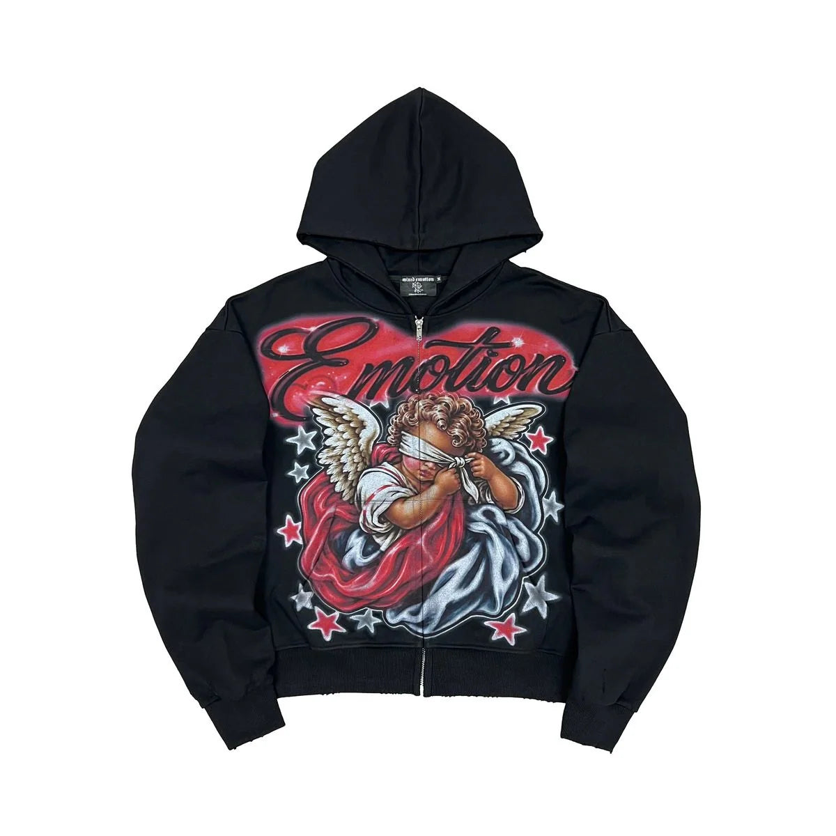 MIXED EMOTION 'Unveiled' HOODIE| BLACK