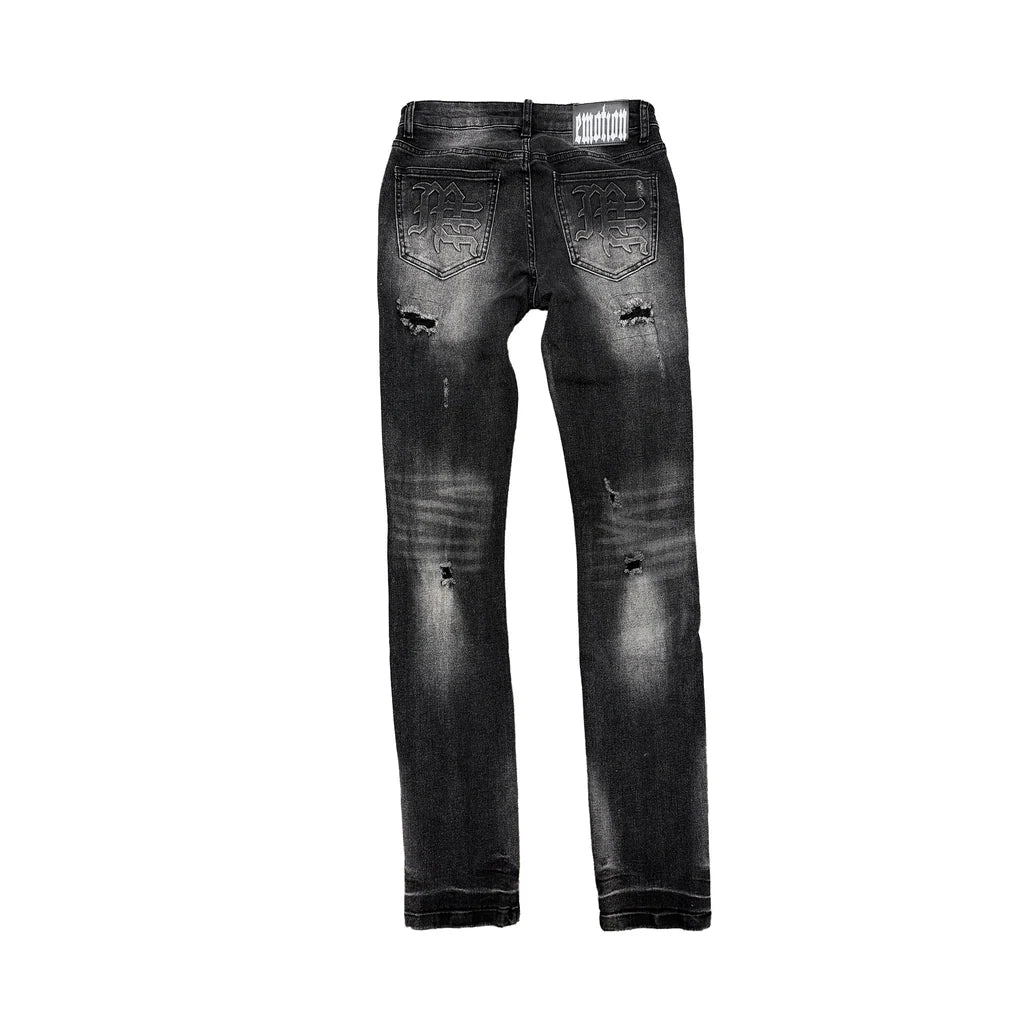 MIXED EMOTION '001' DENIM| BLACK