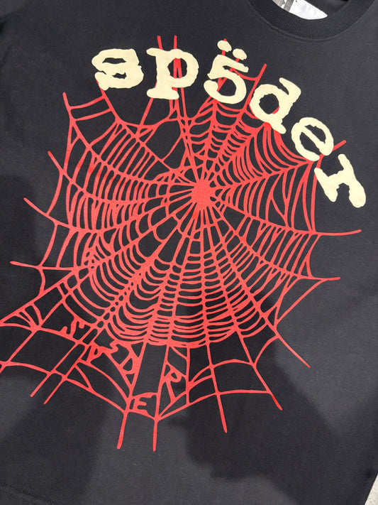 SPIDER  SP5DER OG LOGO V2 TEE BLACK