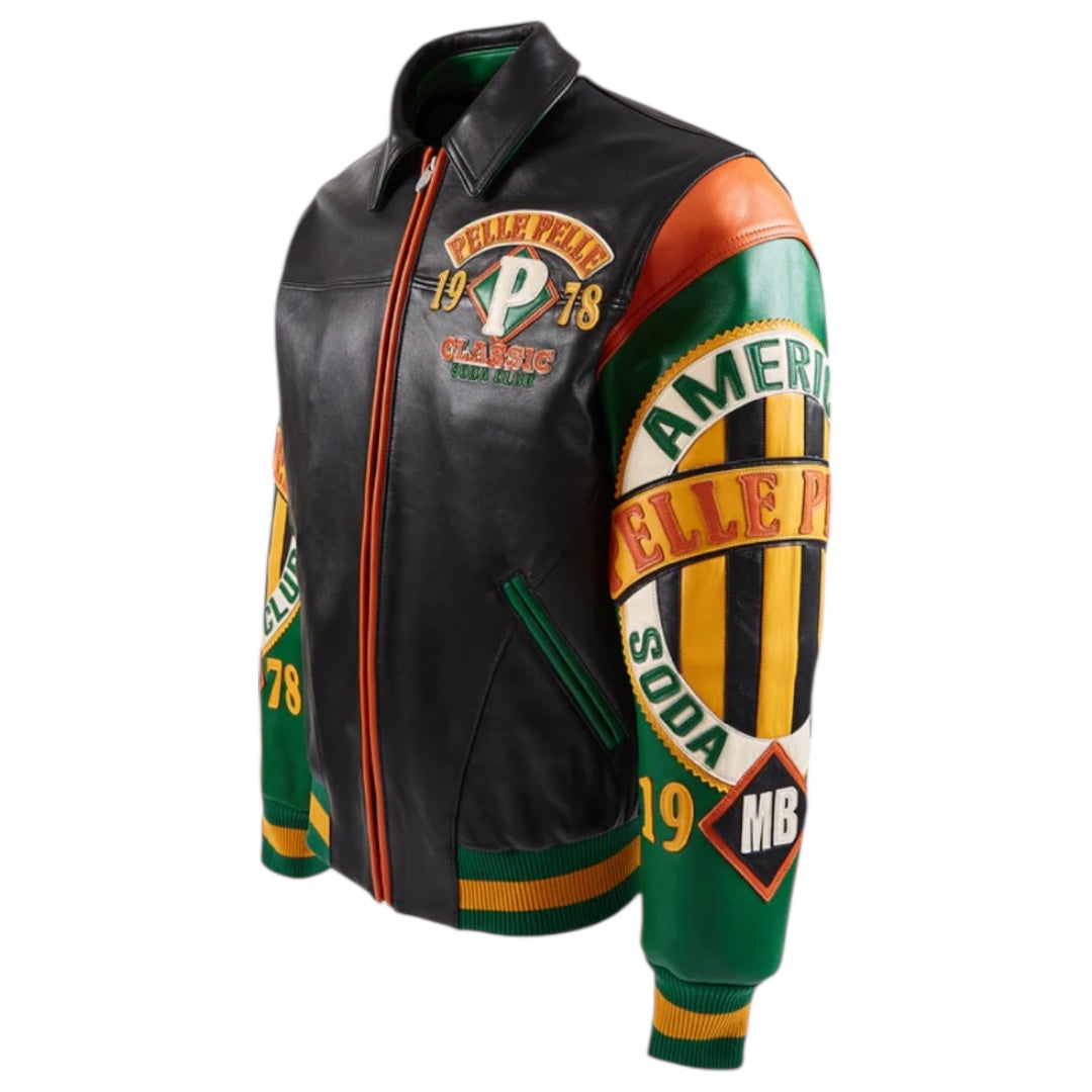 PELLE PELLE AMERICAN SODA CLUB LEATHER JACKET 425-37535 – Ballers