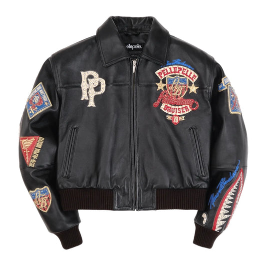 PELLE PELLE WOMEN AMERICAN BRUISER CROP JACKET