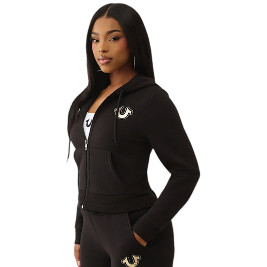 TRUE RELGION WOMENS TR WINGS SHRUNKEN ZIP