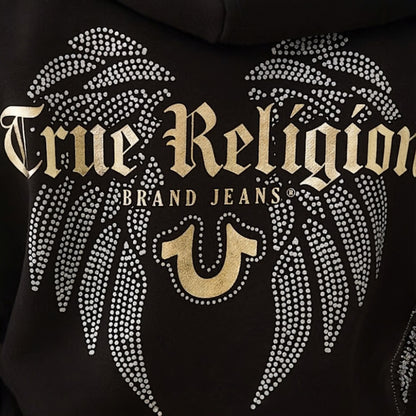 TRUE RELGION WOMENS TR WINGS SHRUNKEN ZIP