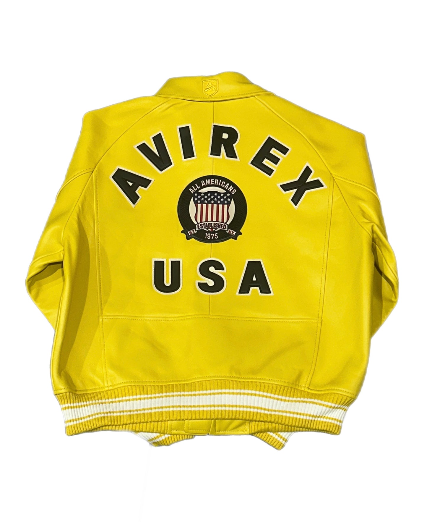 AVIREX AVF24IO28 AVIREX ICON LEATHER JACKET GOLD