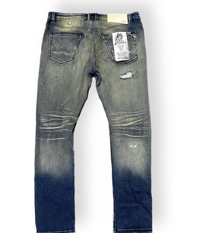 CULT OF INDIVIDUALITY PUNK SUPER SKINNY STRETCH w/BELT (622A2-SS04D) INO
