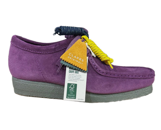 CLARKS WALLABEE BOOT (68860) PURPLE/GREEN